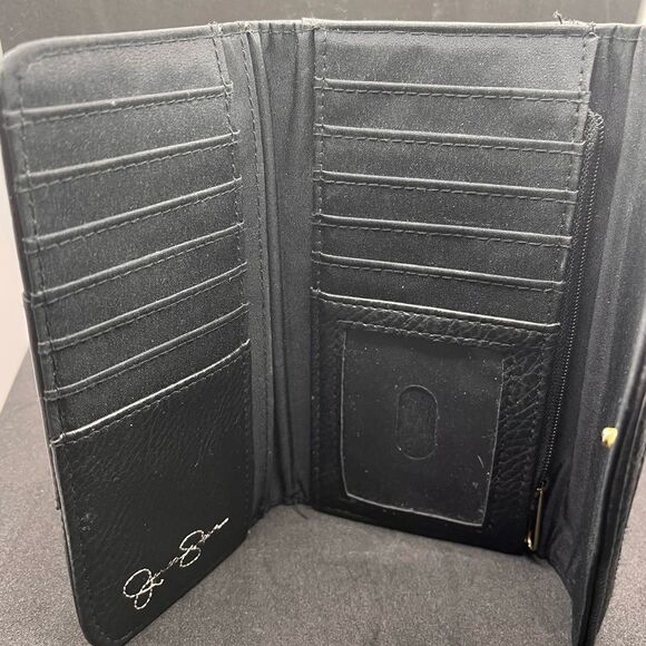 Jessica Simpson Black Leather Wallet - Picture 4 of 7